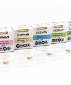 KERMAN Premium maināmie pedikīra diska faili (plānie), XS Ø10mm,50gb